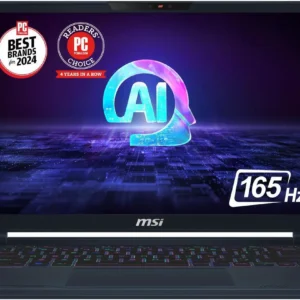 MSI Stealth 14 AI 14" FHD+ 165Hz NVIDIA GeForce RTX 4050 Intel® Core™ Ultra7-155H 16GBDR5 1TB NVMe SSD Win 11PRO Ultra Thin and Light Gaming Laptop(A1VEG-090US)