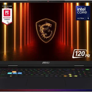 MSI - 18" GeForce RTX 5080 Laptop GPU - Intel Core Ultra 9 285HX - 64GB DDR5 6400MHz Memory - 4 TB SSD - Wi-Fi 7 Windows 11 Home - Gaming Laptop - 120 Hz Mini LED (Raider 18 HX AI A2XWIG-014US )