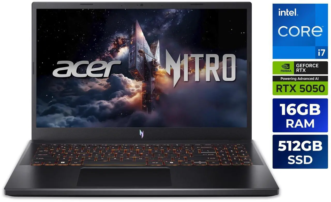 Acer Nitro V15 Gaming Laptop - Intel Core i7-13620H - Nvidia GeForce RTX 5050 GPU - 16GB RAM - 512GB SSD - 15.6" 165Hz IPS Display - Windows 11 Home (ANV15-52-778V) - Image 13
