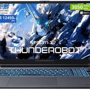 Thunderobot Storm 17 Gaming Laptop, 17.3" FHD 144Hz, Core i5-12450H, GeForce RTX 3050, 16GB RAM, 512GB SSD, RGB Keyboard, Win 11 Home