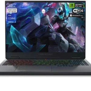 Thunderobot Radiant 16 Gaming Laptop, 16" WQXGA 240Hz,Intel i7-14650HX, GeForce 4060, 32GB RAM, 1TB SSD, Windows 11 Home, Gray
