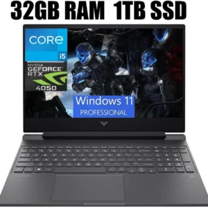 HP Victus 15 Gaming Laptop, 15.6" FHD 144Hz Display, Intel Core i5-13420H 8-core Processor, NVIDIA GeForce RTX 4050 6GB Graphic, Wi-Fi 6 Backlit Keyboard, 32GB DDR4 1TB PCIe SSD, Windows 11 Pro
