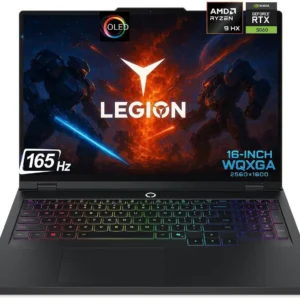 Lenovo Legion Pro 5 Gen 10 Gaming 16" WQXGA OLED AMD Ryzen 9 9955HX (Beat Core Ultra 9 275HX) NVIDIA RTX 5060 32GB DDR5 RAM 2TB SSD RGB Backlit KB Wi-Fi 7 BT 5.4 HDMI RJ45 Webcam Win 11 Pro Black